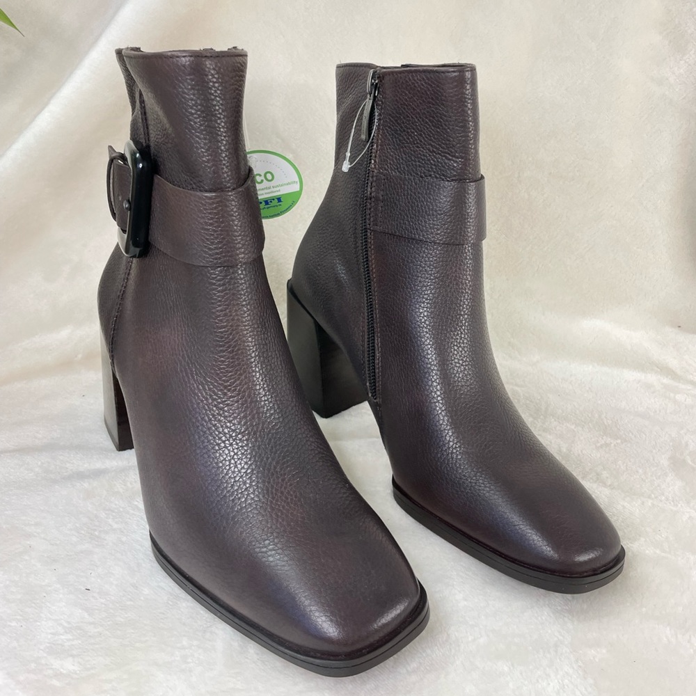 $500 Paul Green Nirvana Bootie Womens 6.5US Buckle Brown Leather NEW, (C‎ 332) - Picture 7 of 15